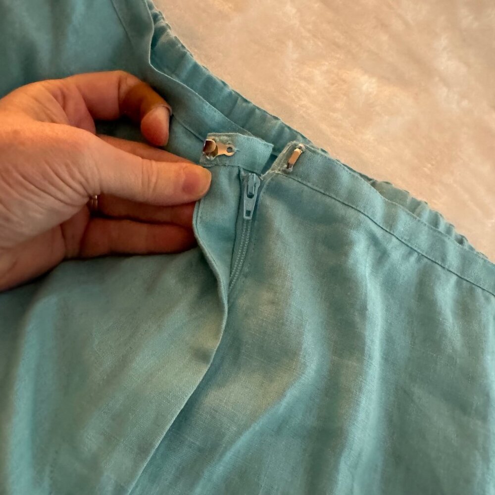Charter Club NWT Linen Summer Two Piece Pantsuit Set Size 14 - Picture 10 of 16